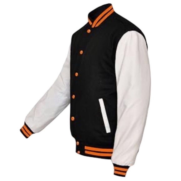 STEWART & STRAUSS • Varsity Letterman Baseball Bomber Jacket Wool Coat - Picture 2 of 4